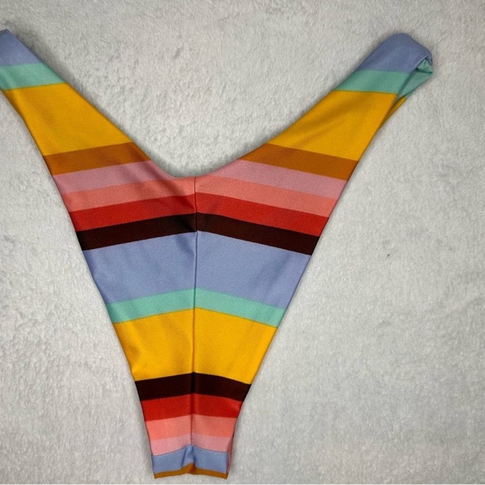 Aerie Multicolor Striped Bikini Bottom